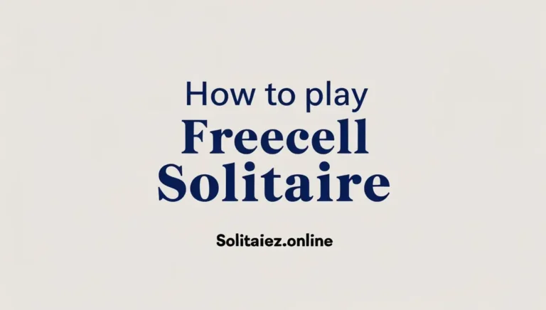 How to Play FreeCell Solitaire
