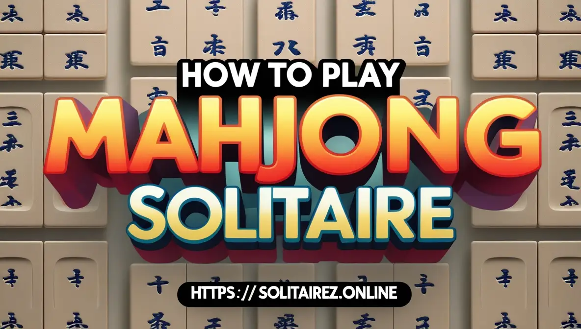 How to Play Mahjong Solitaire